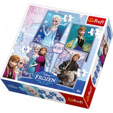 Puzz 4 In 1 Frozen      #