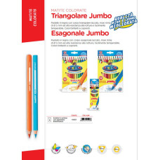 Carioca Exagonal Jumbo Crayons Box Of 6 Pcs