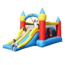 Obstacle Course Castle With Double Slide
