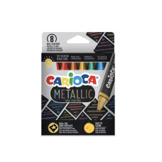 Carioca Metallic Crayons Scat. 8 Pcs.